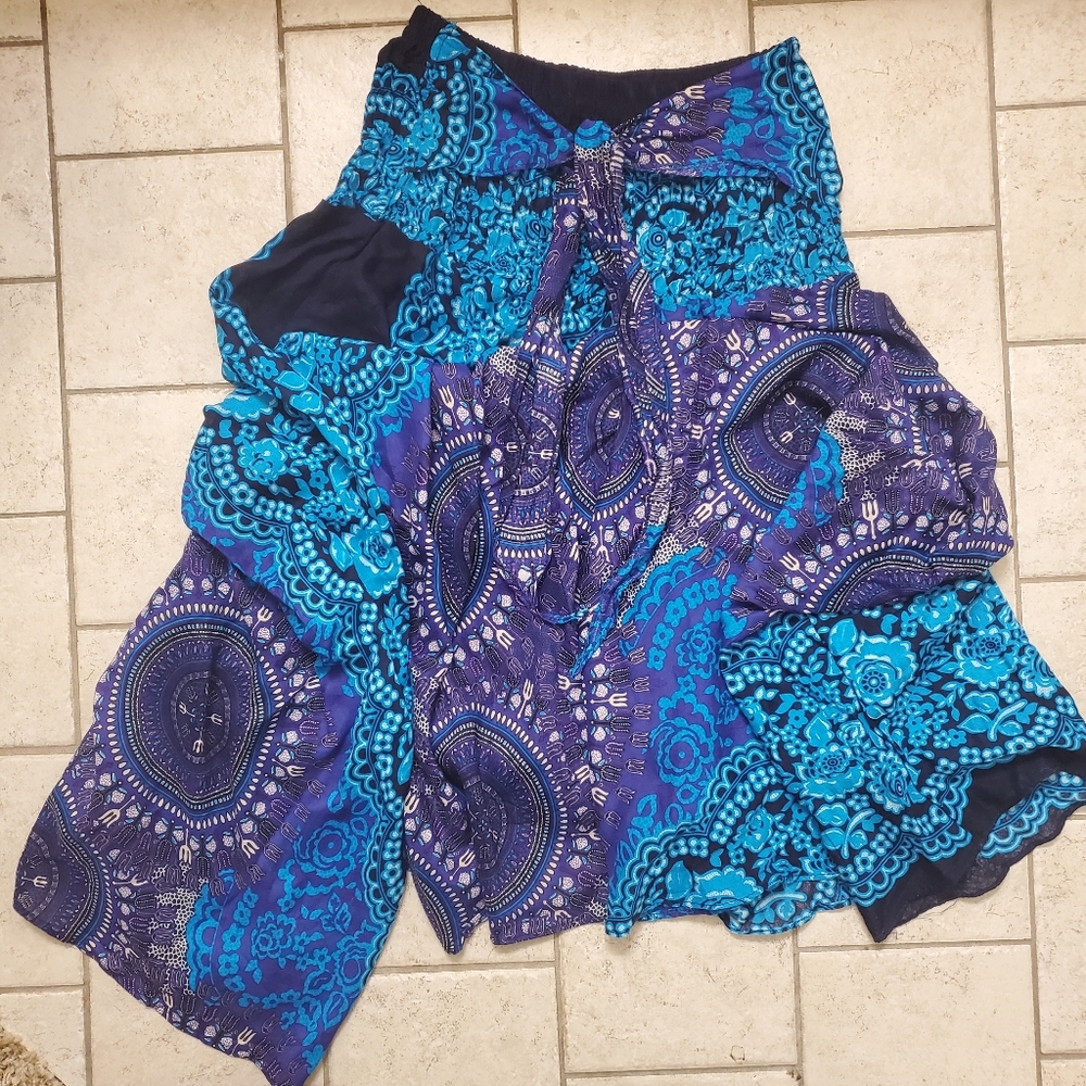 Patterned maxi shirt